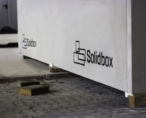 Logo auf fertigem Bauteil von Solidbox