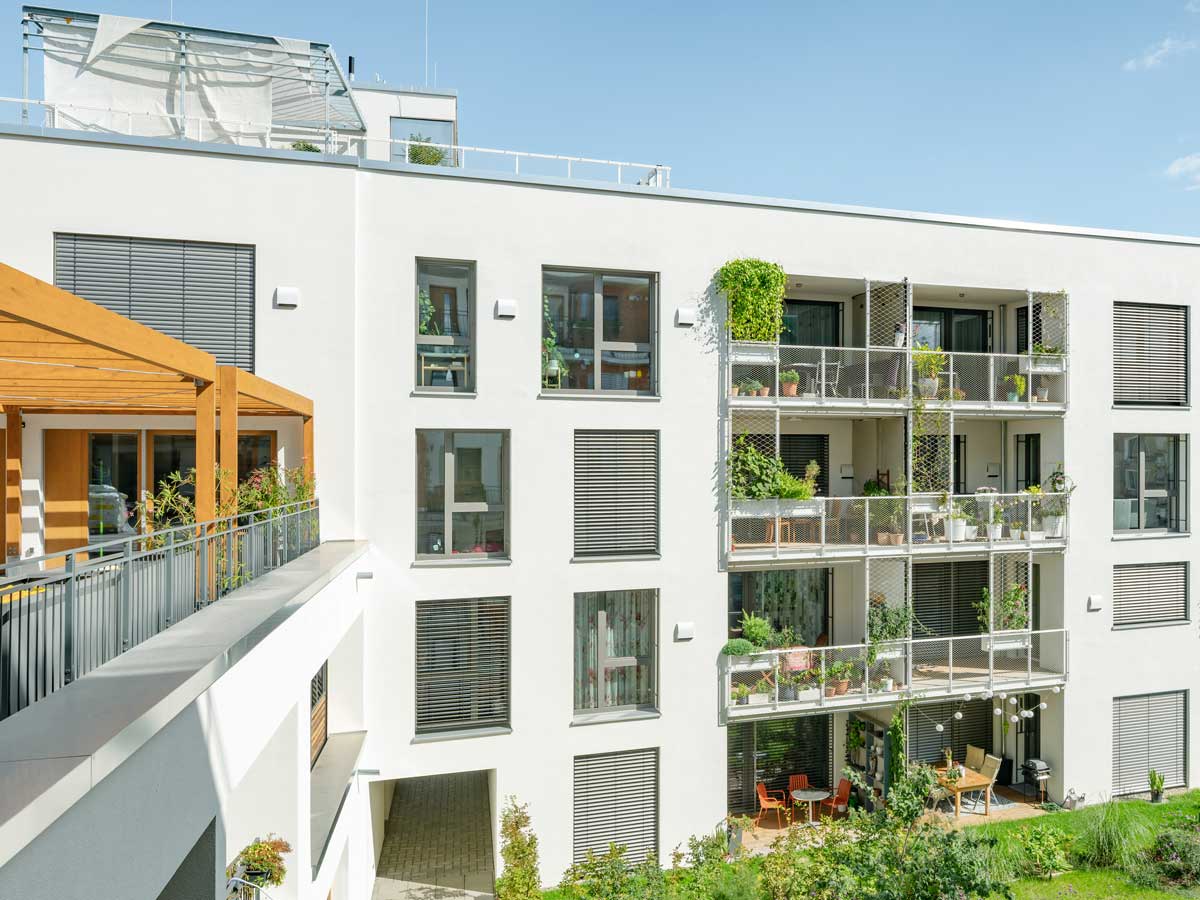 Mehrfamilienhaus Mainz mit freeAir100e Lüftungsanlagen